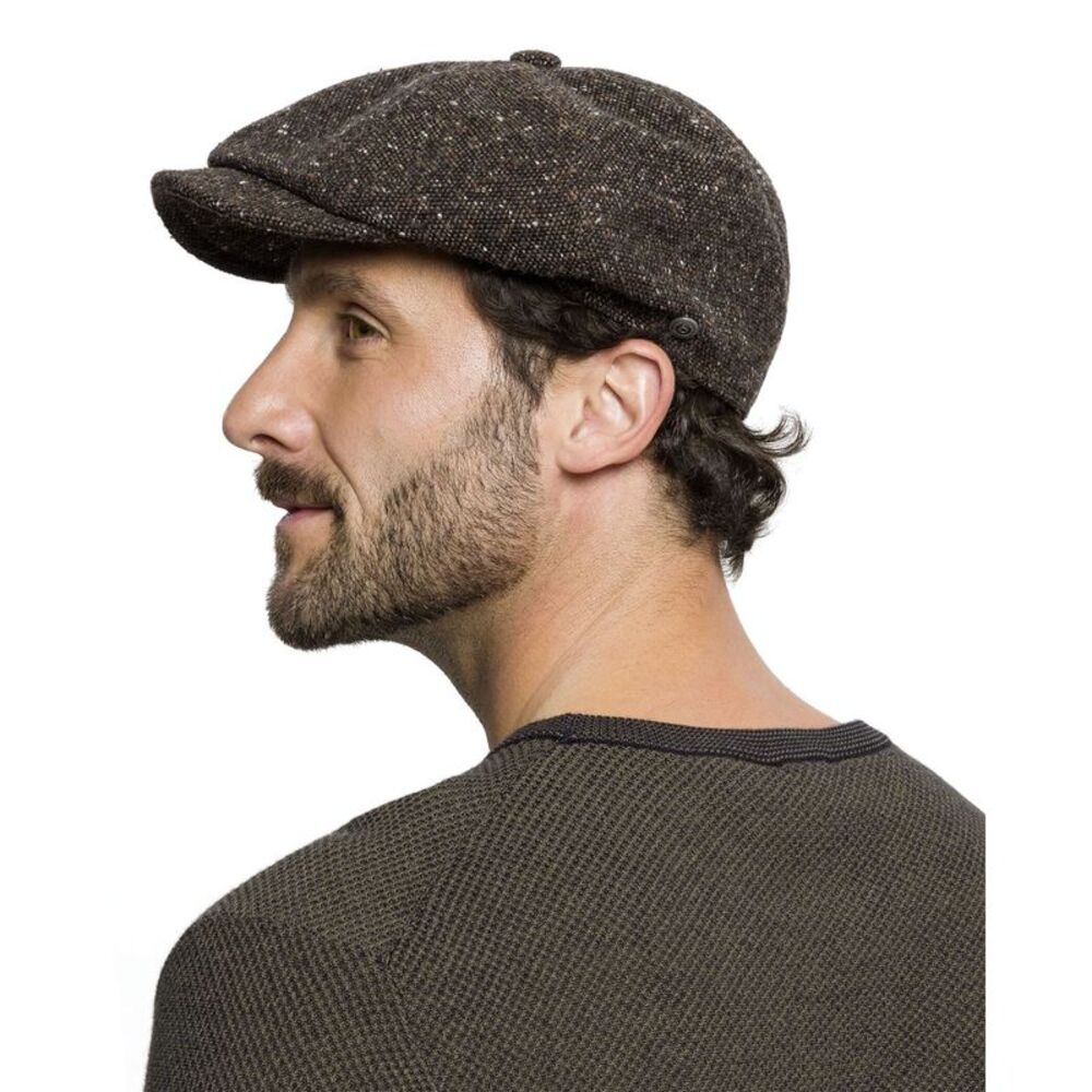 Bugatti Mens Wool Baker Boy Cap XL Brown Pepper IT 61  - NWT $50